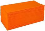 Sierra Touch 1,000 Count 2-Ply Dinner Napkins, 15” x 17” Paper Napkins, 10 Packs of 100 (Orange)