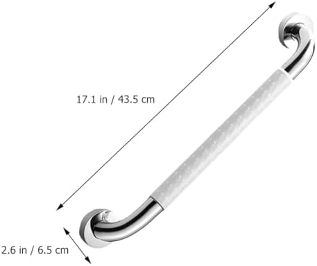 IMIKEYA Bathroom Armrest Grab Bar 40cm Stainless Steel Non-Slip Handrail for Bathtub and Shower Safety Support Elderly and Disabled