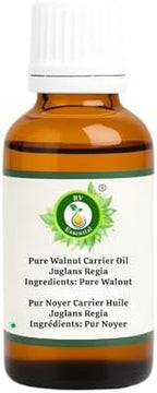 R V Essential Pure Walnut Carrier Oil 30ml (1.01oz)- Juglans Regia (100% Pure and Natural Cold Pressed)