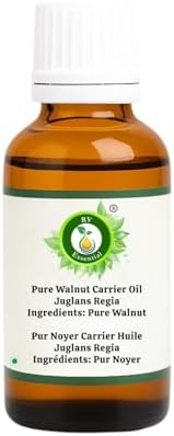 R V Essential Pure Walnut Carrier Oil 30ml (1.01oz)- Juglans Regia (100% Pure and Natural Cold Pressed)