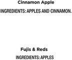 Bare Baked Crunchy, Apples Fuji & Reds and Cinnamon Variety Pack, 0.53 Ounce (Pack of 16)