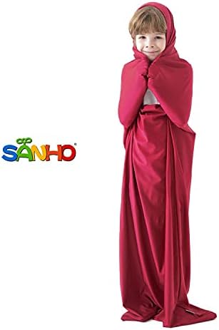 SANHO Premium Sensory Sock Body Sock, Perfect for Children with Sensory Processing Disorder, Updated Version (Wine red, Large)