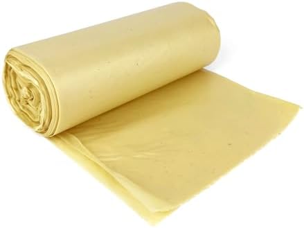 D.RECT Bin Bags 35L - Bin Liners 20 Pieces - Rubbish Bags - Bin Bag Perfect for Everyday Use, Household, Office, Kitchen & Caterers, Yellow