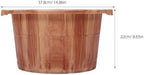 KICHOUSE Foot Basin Wooden Bucket With Built In Massager Acupressure Pedicure Barrel Massage Tool For Home Office Baths Spa Bathroom Home Office Use