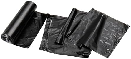 TYPLASTICS Trash Can Liner - Wholesale 1000 Count Black Garbage bags on Perforated Roll 7-10 Gallon Multipurpose for Office Bathrooms Business Home Commercial and Industrial Needs 24" x 24"