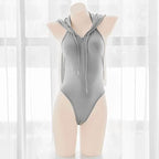 JasmyGirls Anime Lingerie Sexy Bunny Cosplay Costume Kawaii Maid Outfit Japanese Cute Roleplay Bodysuit Lolita Hoodie