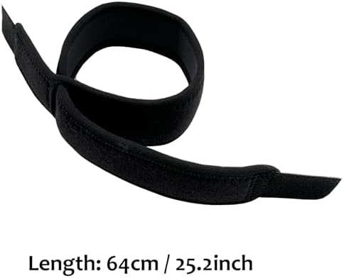 Elbow Compression Strap, Tennis Elbow Brace for Men and Women, Compression Arm Support for Tendon Pain Relief, Forearm Band for Pickleball, Badminton, Golfer, Basketball (Black)