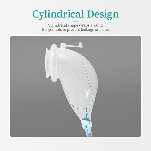 Wearable Urinal for Men,Protable Male Urine Collection Bag，Reusable Silicone Urine Bag，Urinary Drainage Bag System,Elderly Urinal with Urine Bags(2000 ML*1+1000 ML*2) for Bedridden Patients