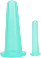 BWESOO 4Pcs Massage Cupping Set Silicone Mini Facial Cups Face Massager Helper Skin Care Neck Back Eyes Massaging Cup Safe to Use, Don't Worry About Burns Health Care Products (Green)