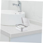 Cabilock Draining Soap Storage Case with Lid Bathroom Soap Holder with Storage Container Household Soap Rack