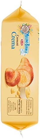 Mulino Bianco:"Cornetti alla Crema" 6 croissants with custard * 10.58 Ounces (300g) * [ Italian Import ]