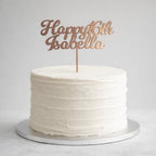 Personalized Birthday Cake Topper Custom Name & Age Cake Decoration for Kids Adults Milestone Birthday Party Decor Keepsake Gift