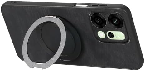 Compatible with Oppo Reno10 5G,Compatible with Oppo Reno 10 5G CPH2531 [PC + TPU + PU] 3-in-1 Built-in Magnetic Stand Shockproof Protective Case Black