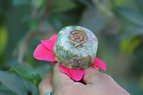 Jet International Green Aventurine Orgone Tower Buster Piezo Electric EMF Protection Generator Frequency Ions Tested Cloud Chem Buster