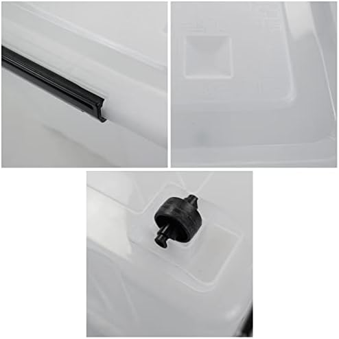 50 Quart Storage Boxes with Wheels, Large Plastic Storage Tote Bins Set of 4