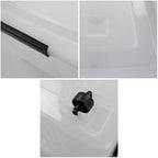 50 Quart Storage Boxes with Wheels, Large Plastic Storage Tote Bins Set of 4