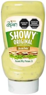 Zafran Salsa Showy Original 390gr y Salsa Showy Ajo 390gr (2 Pack) Showy Zafran Sauce, Showy Garlic Sauce, Colombian Showy Sauce, Showy Safran Sauce, Showy Garlic