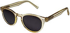 OPULIZE ROX Reading Sunglasses for Women Men,Tinted Lens with UV400 Protection,Scratch Resistant Round frame, Transparent Gold, Shiny Clear +1.5 (Pack of 2)