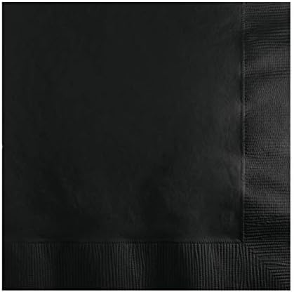 Creative Converting Party Tableware 2-Ply Luncheon Napkin, Party Supplies, One Size, Black Velvet, 50