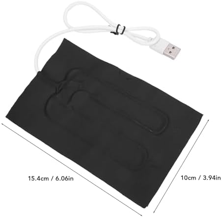 USB Cloth Heater Fast Heat Up, 5W Power Output, Portable Hand Warmer for Scarf, Cup, Pet Mat, Cloth Material, 15.4x10cm, 5V 1A