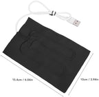 USB Cloth Heater Fast Heat Up, 5W Power Output, Portable Hand Warmer for Scarf, Cup, Pet Mat, Cloth Material, 15.4x10cm, 5V 1A