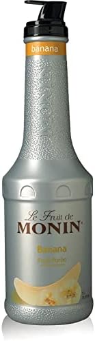 Monin Banana Puree Fruit Puree, 1 Liter (01-0407) Category: Drink Syrups