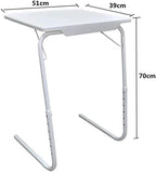 Over-Bed Tables, Side Table Portable Height Adjustable Folding Side Table for Sofa Bed Hospital Reading Dining