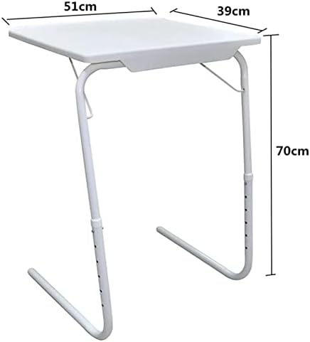 Over-Bed Tables, Side Table Portable Height Adjustable Folding Side Table for Sofa Bed Hospital Reading Dining