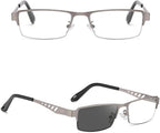 Ultra-Light Multi-Focal Photochromic Reading Glasses, Color-Changing Anti-Blue Light Glasses