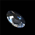 Clear Oval Ring Shape Crystal Glass Hanging Drop Lighting Prism Pendant Home Decoration,38mm 10pcs