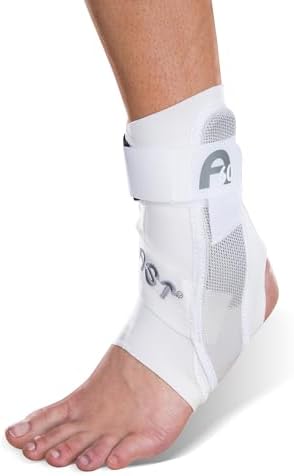 AIRCAST A60 Ankle Support Brace, Left Foot, White, Medium
