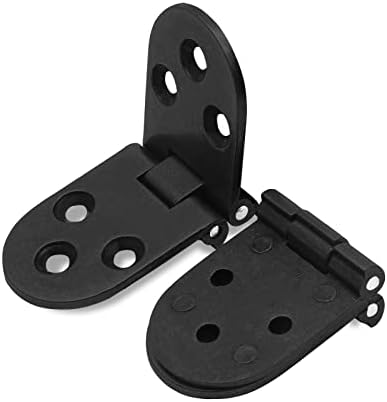 Piutouyar 4PCS Butler Tray Heavy Duty Folding Flip Top Hinge 180 Degree Round Edge Hinge for Folding Tables Sewing Machine Table Furniture Accessories 3.1" x 1.16"