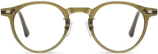 Vintage Round Reading Glasses Anti Eye Strain Computer Readers Anti Blue Light Flat Light Mirror Presbyopic Glasses
