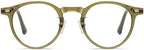 Vintage Round Reading Glasses Anti Eye Strain Computer Readers Anti Blue Light Flat Light Mirror Presbyopic Glasses
