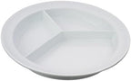 Sammons Preston Partitioned Scoop Dish, Melamine Divided Plate for Kids, Elderly, and Disabled, Divided Sections for Portion Control and Easy Scooping Walls for Limited Mobility, Adaptive Plate
