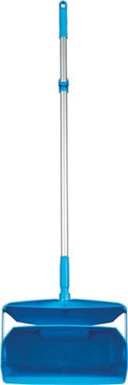 Remco - A Vikan Company 62503 Lobby Dustpan with Broom, Polypropylene/Polyester/Aluminum, 7" X 14" Bin, 37" Handle, Blue
