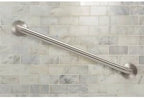 Moen Polished Brass Bathroom Safety 18-Inch Shower Grab Bar with Concealed Screws for Handicapped or Elderly, R8718PB