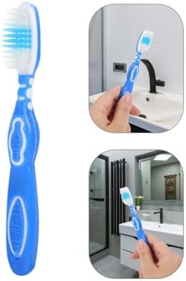 Beaupretty 6 Pack Portable Mini Toothbrushes with Short Handle Soft Bristles Compact Travel Toothbrush Set Ergonomic Grip for Effective Oral Care