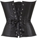 Corset Top Bustier Renaissance Lace up Lingerie Women Overbust Satin Plus Size