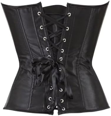 Corset Top Bustier Renaissance Lace up Lingerie Women Overbust Satin Plus Size