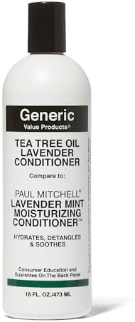 Generic Value Products Tea Tree Oil Lavender Mint Conditioner, Hydrates and Detangles, Invigorating Fragrance, Soothes Scalp, Gluten Free, 16 Oz