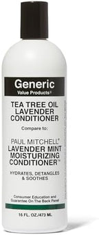 Generic Value Products Tea Tree Oil Lavender Mint Conditioner, Hydrates and Detangles, Invigorating Fragrance, Soothes Scalp, Gluten Free, 16 Oz
