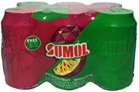 Sumol, Maracuja Passion Fruit Flavor Drink, 11.5 Ounce Cans, 6 Pack