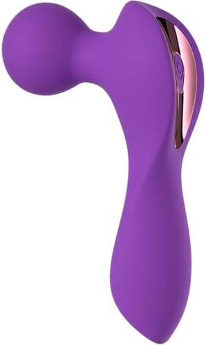 Travel Relaxation Mini Massager, Handheld Cordless Compact Silent Massager (Violet)