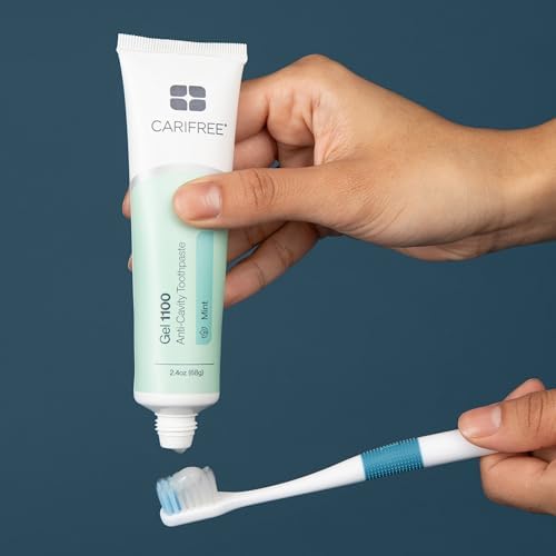 CariFree Gel 1100 (Mint) Anti-Cavity Fluoride Toothpaste with Nano Hydroxyapatite, Cavity Prevention and Enamel Protection, Dentist Recommended for Kids and Adults, 2.40 oz.