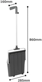 Dust Pan Black Most Suitable for Patrol Cleaning