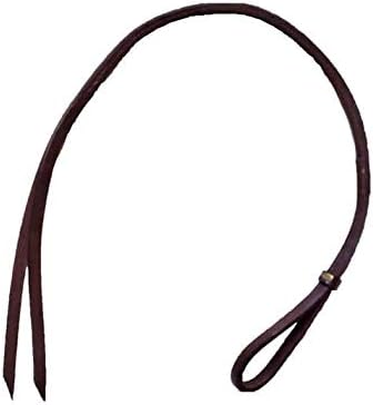 Saddles & Such Hand Held Medium Oil Over and Under Harness Leather Whip Hand Held