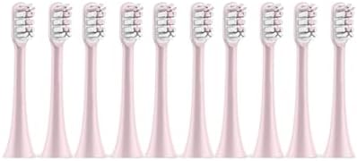 Artemisia Replaceable Toothbrush Head Compatible with Xiaomi Soocas X5 X3 X3U SOOCARE Electric Toothbrush Soft Dupont Bristle Replacement Head 4/10pcs (Color : 10 Pink)