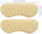 MAGICLULU Replaceable Heel Cushion Inserts 4 Pairs Wear-Resistant Adhesive Heel Liners with Soft Pads for Women’s Shoes and Flats