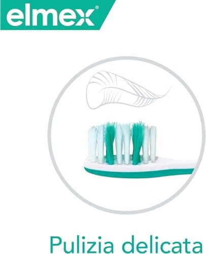 ELMEX Sensitive Toothbrush for Sensitive Teeth 1 Pack Soft Bristles | Effective and Gentle Cleaning | Ergonomic Handle